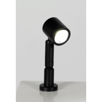 LED-Spot, Type 9 low model, 1W, 6000K, Silver (inclusief stroomkabel)