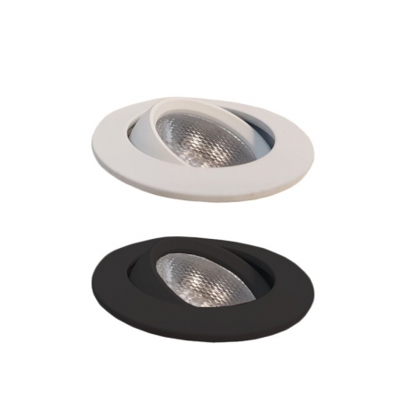 LED-Spot, Type 8, diam. 35mm. 1W, wit