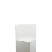 Plexiglas vitrinekap | plexiglas stolp | maquettekap op maat