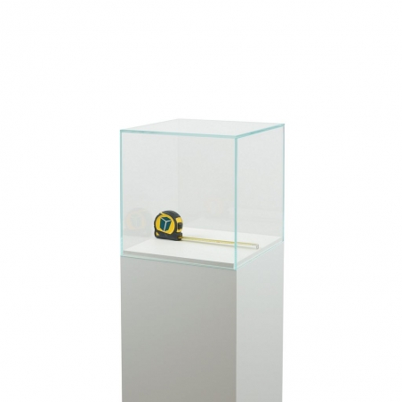 Glazen vitrinekap | glazen stolp voor op sokkel | museumvitrine