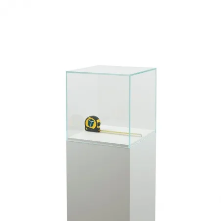 Glazen vitrinekap | glazen stolp voor op sokkel | museumvitrine