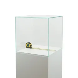 Glazen vitrinekap | glazen stolp voor op sokkel | museumvitrine