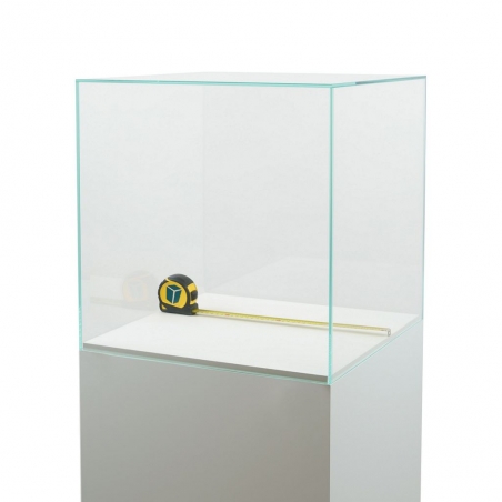 Glazen vitrinekap | glazen stolp voor op sokkel | museumvitrine