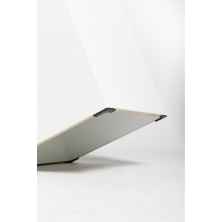 MDF wit hoogglans sokkels | zuilen wit hoogglans MDF
