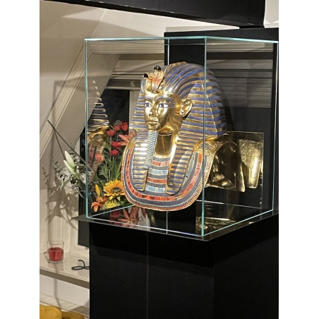 Glazen vitrinekap | glazen stolp voor op sokkel | museumvitrine Glazen vitrinekap | glazen stolp voor op sokkel | museumvitrine