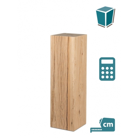 Eiken houten sokkels | massief houten zuilen | uitstekende kwaliteit