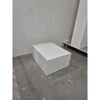 Solits sokkel wit mat, 45 x 35 x 20 cm (LxBxH), incl. aansluiting voor LED spots - SALE