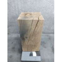 sokkel eiken massief, 28,5 x 29 x 60 cm (LxBxH) - SALE