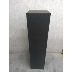 Solits sokkel eiken fineer zwart, 30 x 30 x 120 cm (LxBxH) - SALE