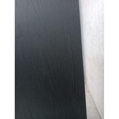 Solits sokkel eiken fineer zwart, 30 x 30 x 100 cm (LxBxH) - SALE