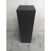 Solits sokkel eiken fineer zwart, 30 x 30 x 100 cm (LxBxH) - SALE