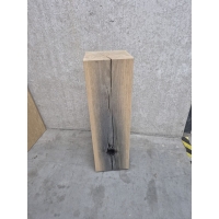 sokkel eiken massief, 24 x 24 x 80 cm (LxBxH) - SALE