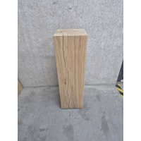 sokkel eiken massief, 24 x 24 x 80 cm (LxBxH) - SALE