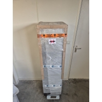 Solits sokkel zwart mat, 40 x 40 x 115 cm (LxBxH), inclusief glazen vitrinekap met deur, 40 x 40 x 40 cm (LxBxH) - SALE