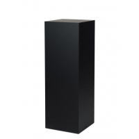 Solits sokkel zwart mat, 40 x 40 x 115 cm (LxBxH), inclusief glazen vitrinekap met deur, 40 x 40 x 40 cm (LxBxH) - SALE