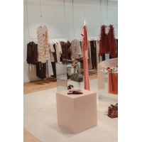 spiegel sokkel (glas), 30 x 30 x 100 cm (lxbxh)