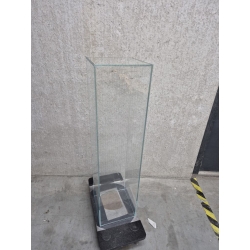glazen sokkel, 25 x 25 x 100 cm (LxBxH) - SALE