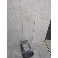 glazen sokkel, 25 x 25 x 100 cm (LxBxH) - SALE