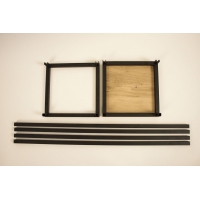 industriÃ«le stalen sokkel, 30 x 30 x 100 cm (lxbxh)
