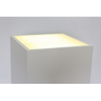 Top verlicht, opaal plexiglas, voor sokkel 30 x 30 cm