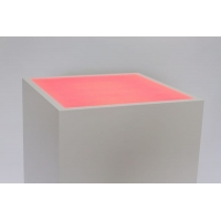 Top verlicht, opaal plexiglas, voor sokkel 30 x 30 cm