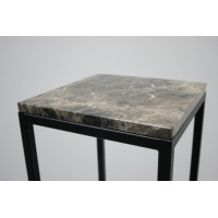 Top wit marmer (Emperador dark, 20mm), voor sokkel 40 x 40 cm