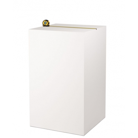 MDF witte sokkels | plantenzuilen | zuilen wit MDF zijdeglans
