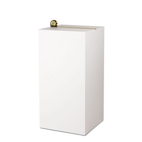 MDF witte sokkels | plantenzuilen | zuilen wit MDF zijdeglans