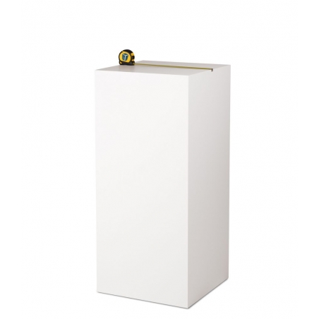 MDF witte sokkels | plantenzuilen | zuilen wit MDF zijdeglans