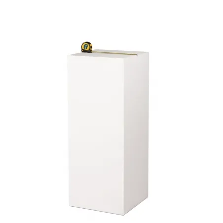 MDF witte sokkels | plantenzuilen | zuilen wit MDF zijdeglans