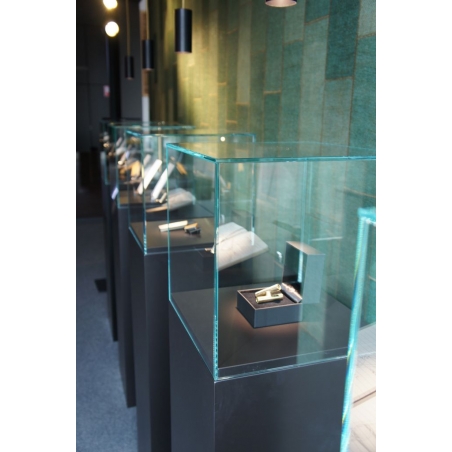 Glazen vitrinekap | glazen stolp voor op sokkel | museumvitrine Glazen vitrinekap | glazen stolp voor op sokkel | museumvitrine