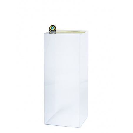 Plexiglas sokkels | zuilen  van plexiglas | ook op maat in kleur